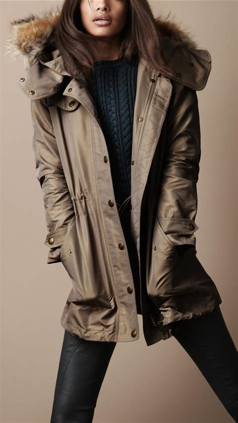 burberry brit parka womens|More.